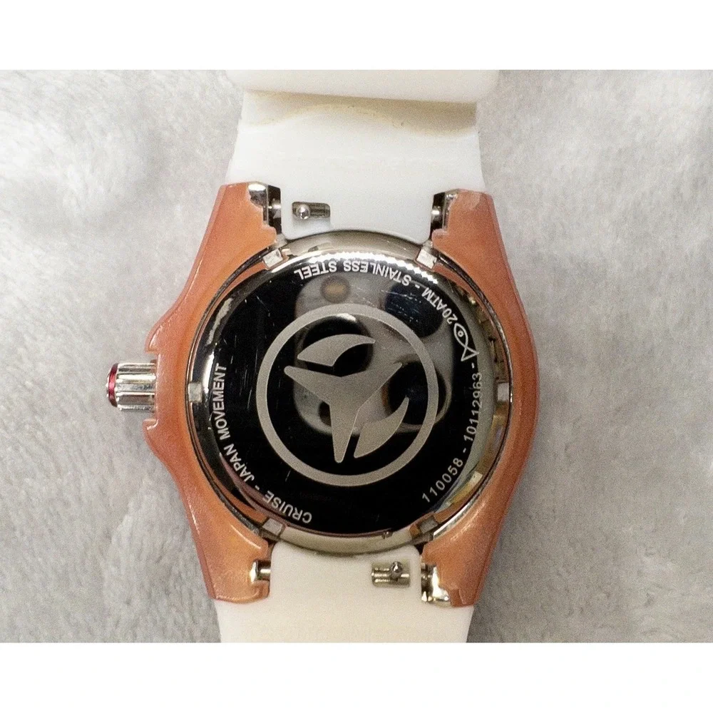 Technomarine Cruise Pink White 41mm Divers Watch Womens TM-110058